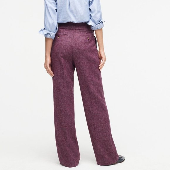 ISO J.Crew Wide-leg Pleated Pant in Wool - Picture 2 of 4